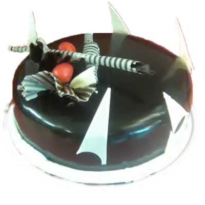 "Dark Chocolate Round shape cake -1kg (Nellore Exclusives) - Click here to View more details about this Product